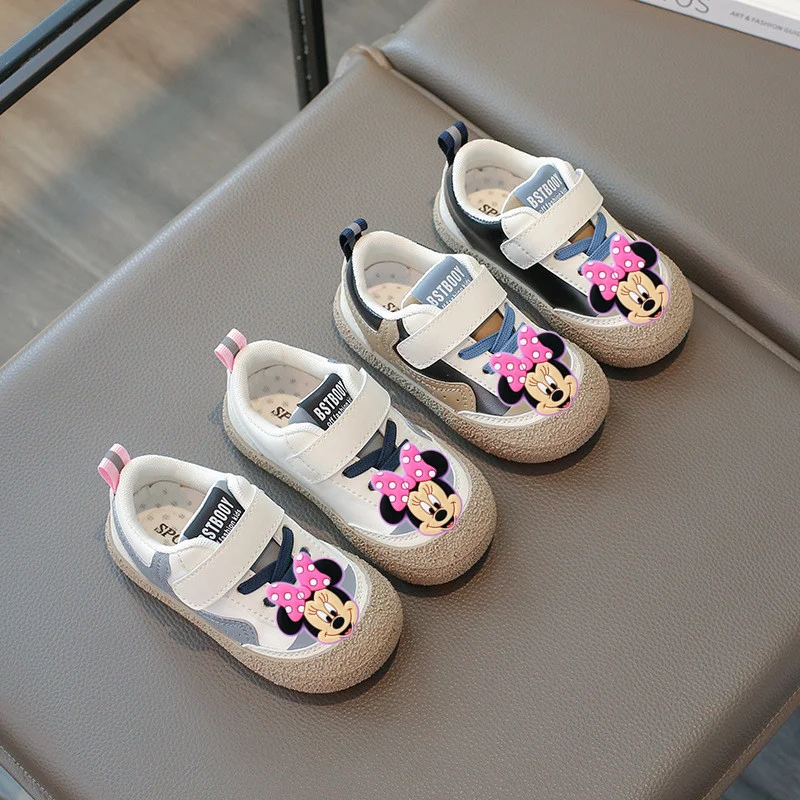

Mickey Mouse Spring Autumn Casual shoes Disney New Baby Toddler Shoes Boy Girl Non-slip Children Sneakers