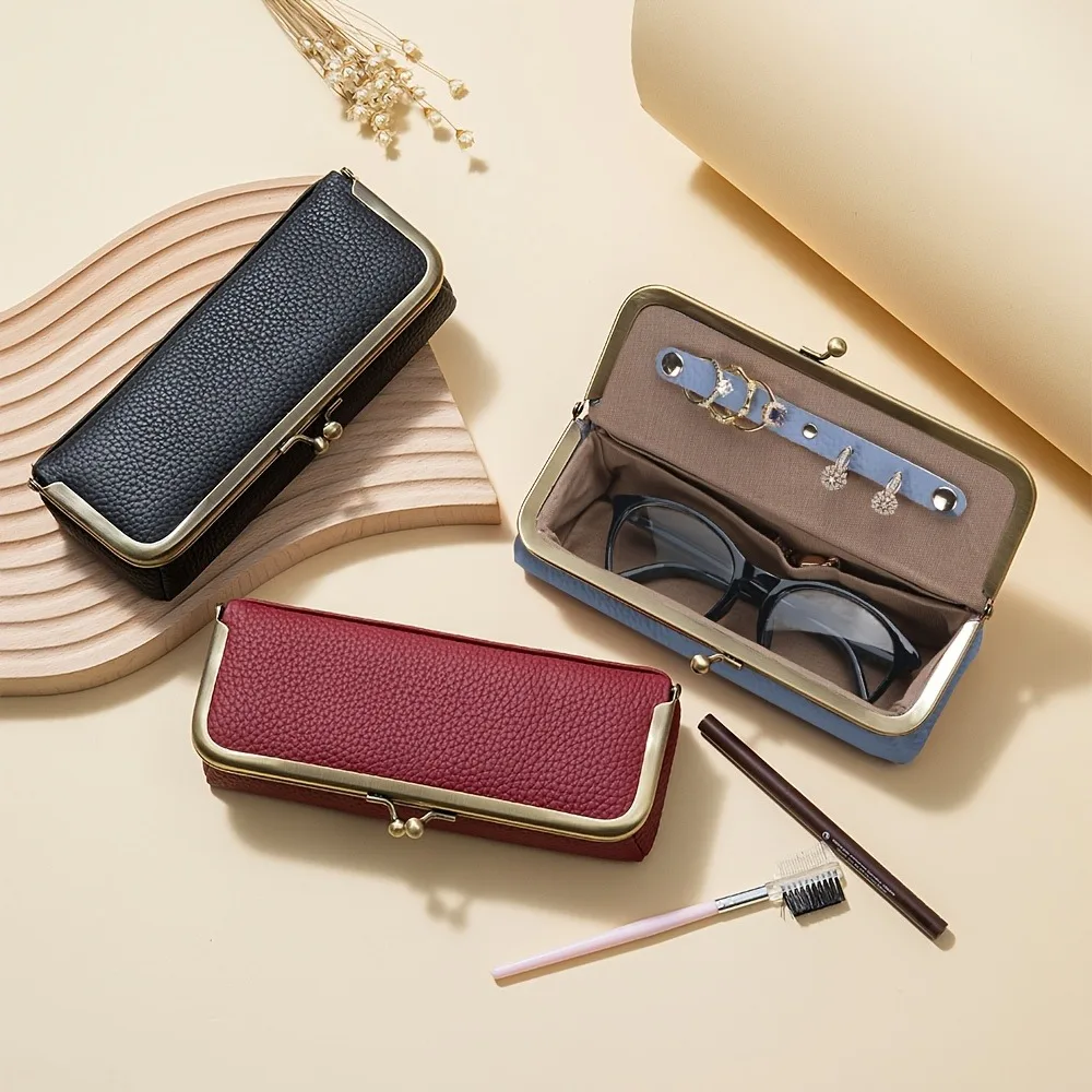 Nueva caja de joyería tipo billetera para mujer, incluye anillos, collares, pendientes, con gran capacidad para guardar efectivo, tarjetas de identificación, etc.