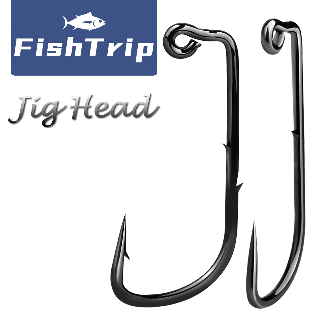 FishTrip 90 درجة تهزهز رئيس هوك الصيد طويلة عرقوب مزورة تهزهز السنانير المياه المالحة أبردين تهزهز السنانير جولة بيند قالب معالجة