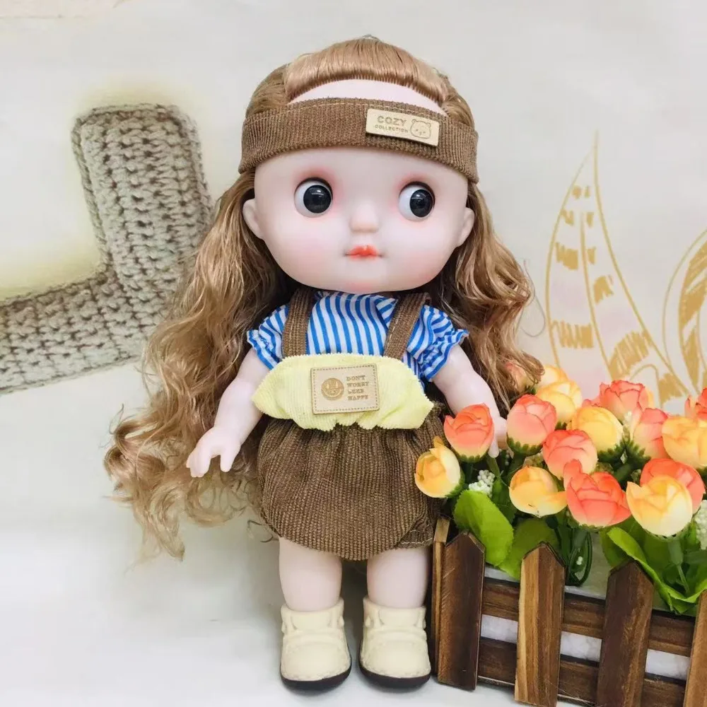 

1/6 SD 28cm Bjd Doll with Clothes Attractive Eyes Long Hair Dress Up BJD Dolls with Wig Make Up Elegant Makeup Ball Joint Doll