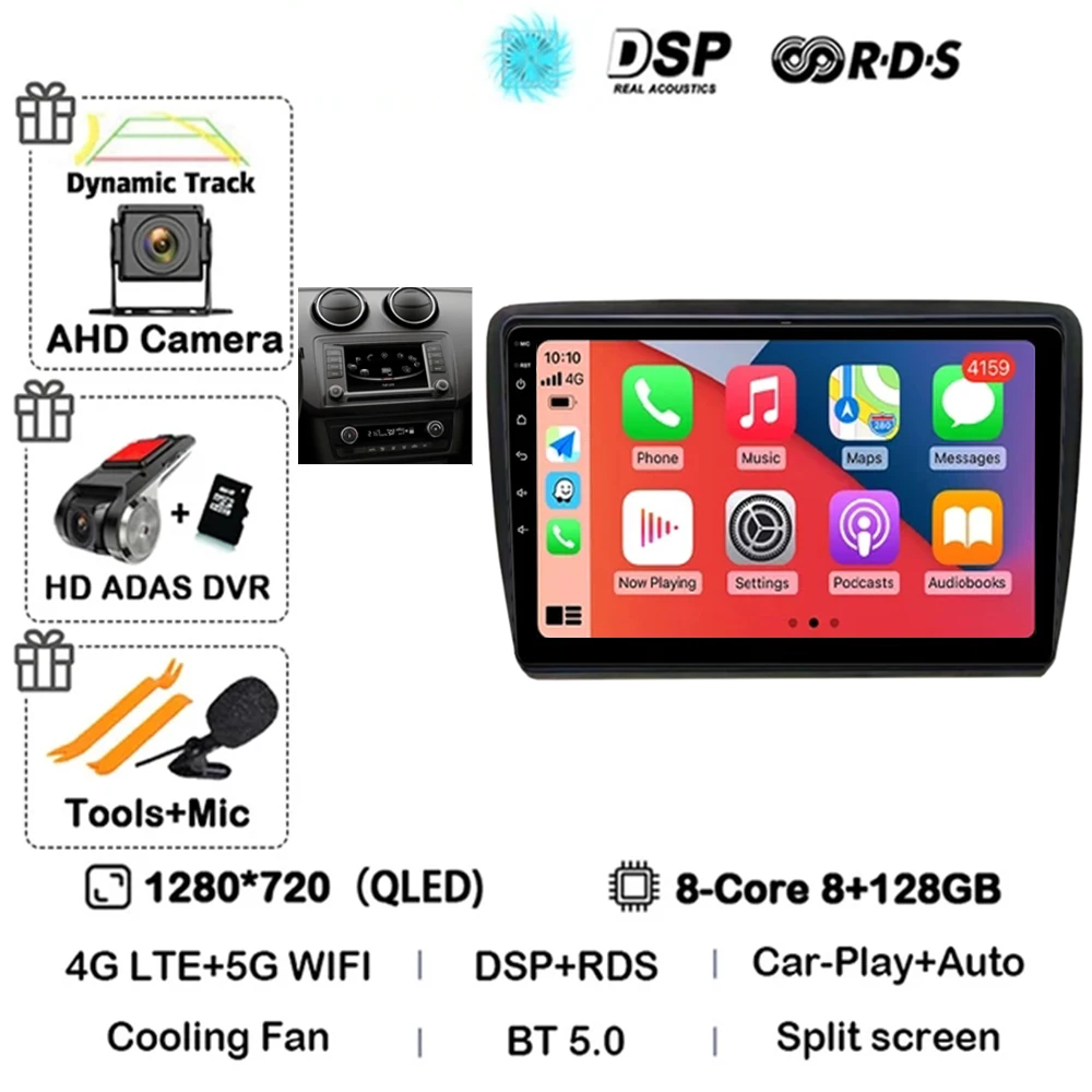 Car Radio For Seat Ibiza 2016 - 2017 2K Android 16 Multimedia Video Player GPS 4G CarPlay Auto Wireless Stereo No 2Din image 3