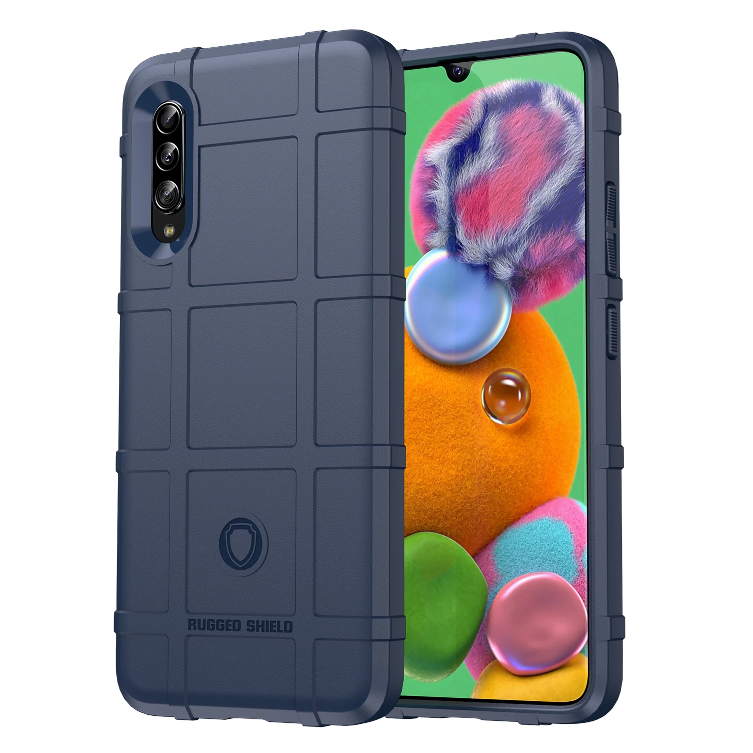For Samsung Galaxy A90 5G Armor Shield Case Soft Silicone Back Cover for samsung a90 5g Anti Knock Matte Phone Cases