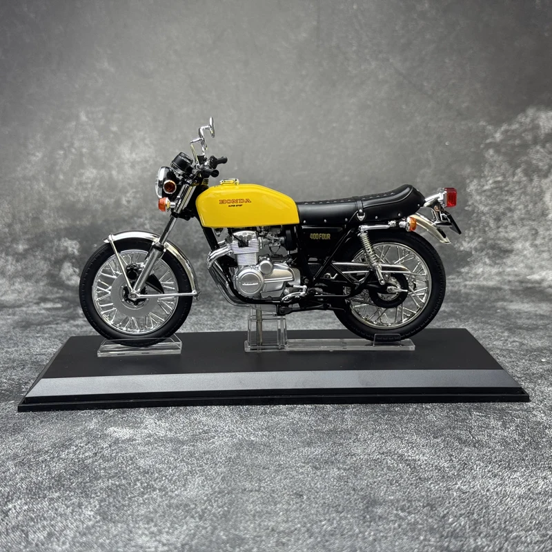 Aoshima diecast 1/12 escala honda modelo de motocicleta honda cb400f (400 quatro) modelo de motocicleta kit liga modelo de carro brinquedos para meninos presente