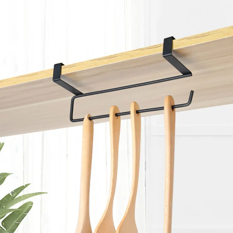 White/Black Toilet Shelf Paper Roll Rack Home Organizer Tissue Hanger Under Cabinet Towel Holder Bath