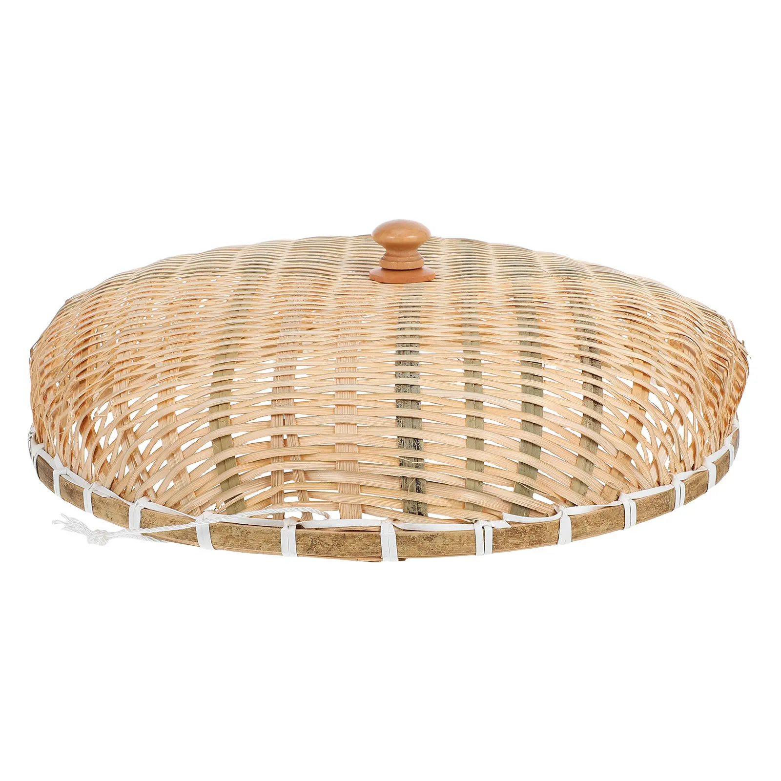 

Бамбуковый плетеный чехол для еды, многоразовая крышка для посуды для кухонного стола, дома, ресторана, использования на улице, защита от пыли и брызг