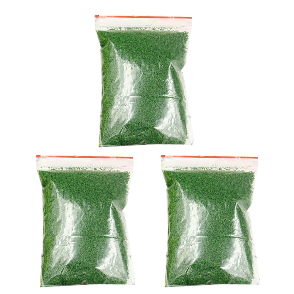 3 Bags Artificial Moss Fake Lawn Material Scenery Basing DIY Sand Table Powder False Green Scatter Bonsai Tree Grass