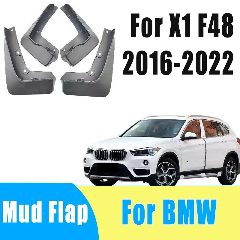 

4pcs Auto Tire Mudguard Waterproof Prevent Mud Splashing Car Mud Flap Fender Trim Accessories For BMW X1 F48 2016-2022 2021 2020