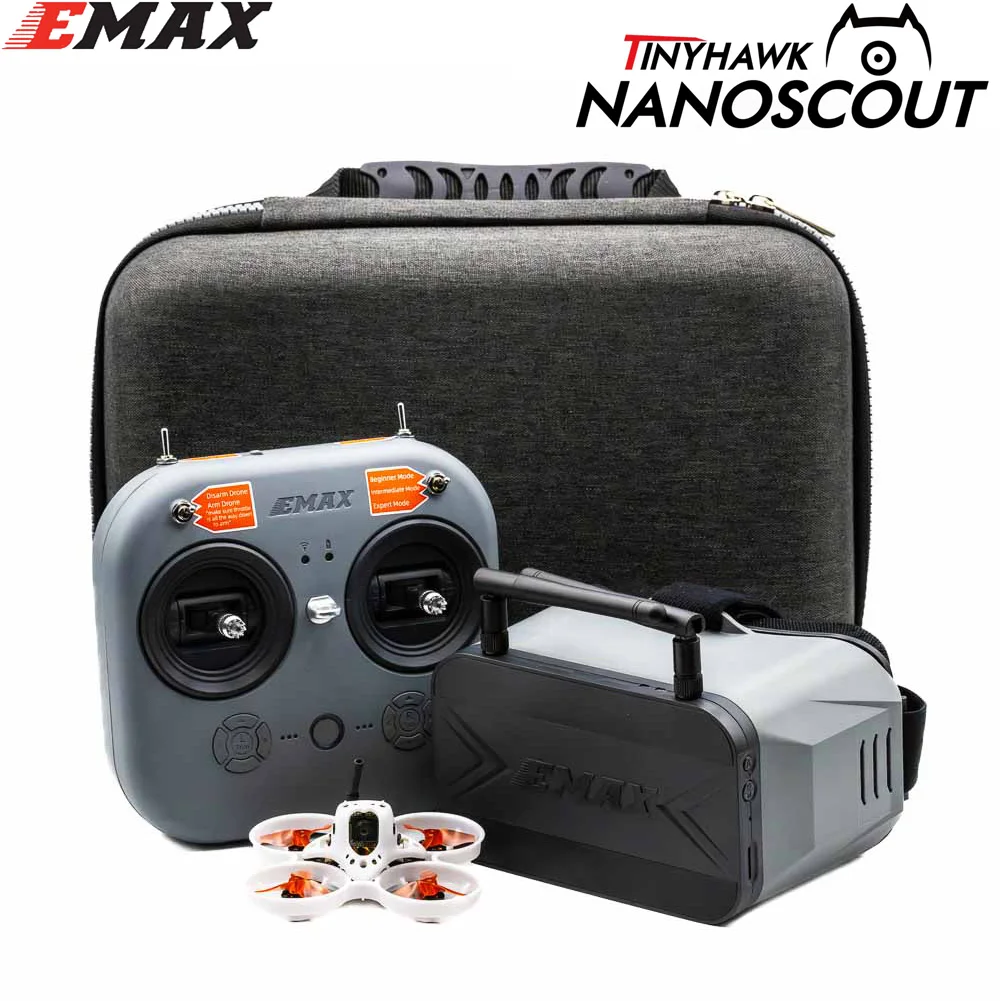 

Emax RC Tinyhawk Nanoscout 65 мм 08015 4в1 6A 22000KV ELRS RX FPV Гоночный дрон BNF RTF RC Модель