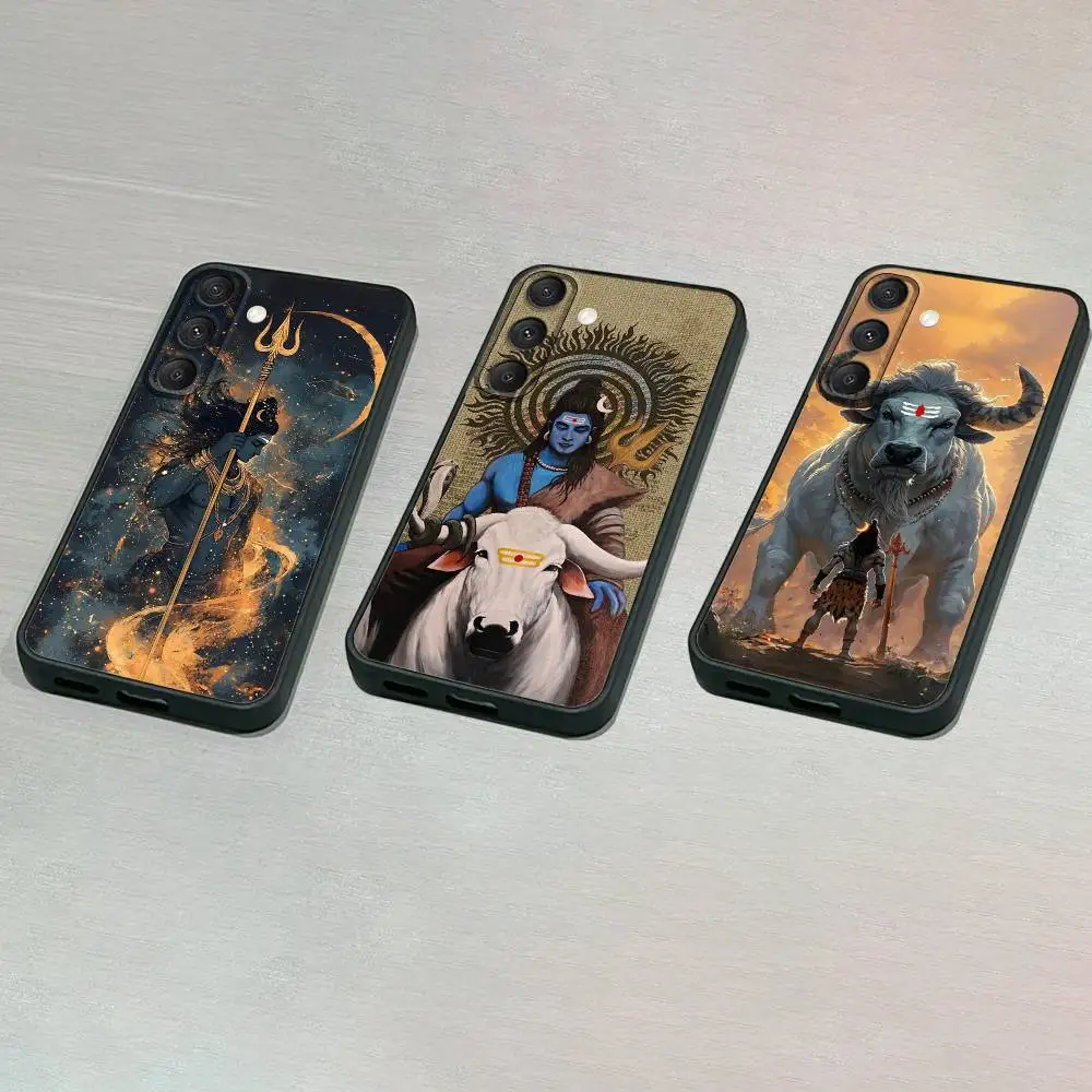 

L-Lord Shiva M-Mahadev Of India Phone Case For Samsung S25,S24,S23,S22,S21,S20,S10,Ultra,Plus,Lite,FE,Soft Silicone Black Cover