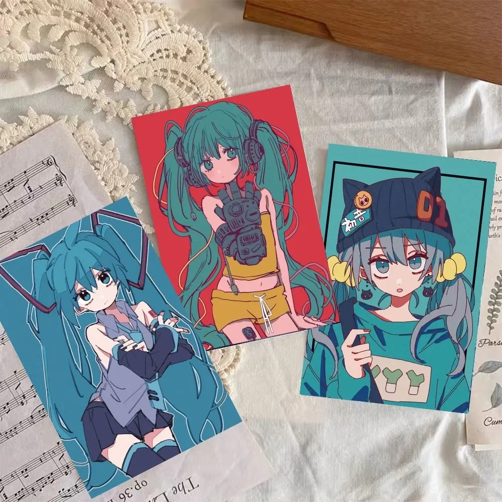 

Косплей Хацунэ Мику, иллюстрация, стиль, постер, настенные пасты, 30, A5, девушка, сердце, украшение для комнаты, подарки для девочек