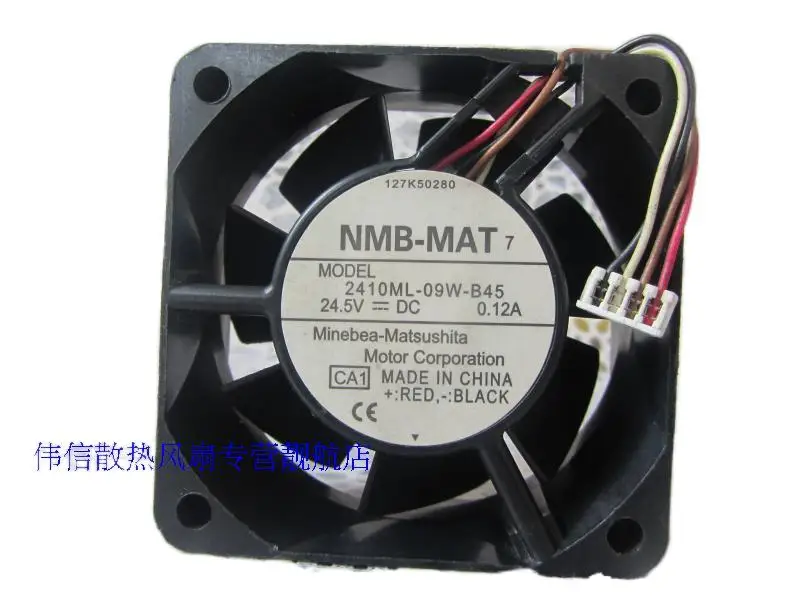 Nmb 2410ml-09w-b45 6025 24.5v 0.12a60*60*25mm ventilador de refrigeração