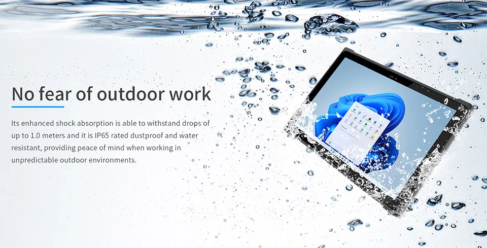 W1019 10,1 Polegadas Ultra Fino 2D Barcode Scanner Robusto Tablet Windows 11 Pro Com 8GB RAM 128GB ROM