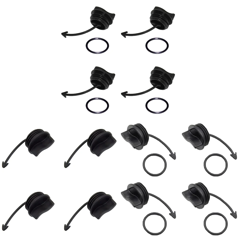 4 stuks aftapplug vervangt 292001352 292001320 292002024 zwarte aftapplug en O-ring voor GTI GTR GTX RXPX RXT RXTX Spark Trixx 900