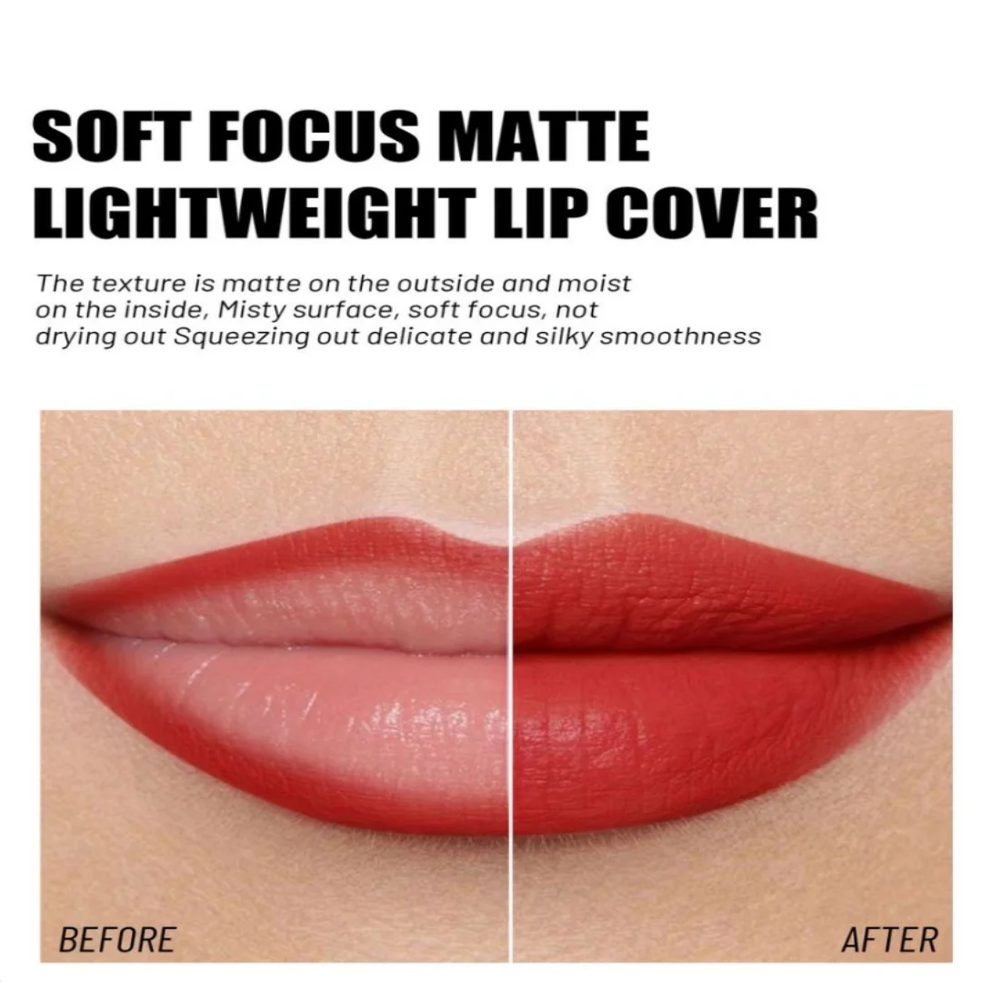 ลิปสติกเนื้อแมท 8 สี เซ็กซี่ กันน้ำ ติดทนนาน เนื้อกำมะหยี่ ลิปไลเนอร์แบบแท่ง เขียนง่าย เนียนนุ่ม ไม่ติดแก้ว