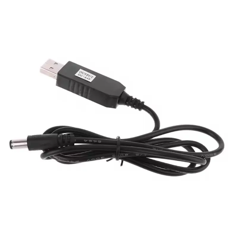 Universal USB 5V to 4.2V 8.4V 12.6V 5.5x2.1mm Line Converter Power Charging Cable for 18650 Lithium Battery Pack