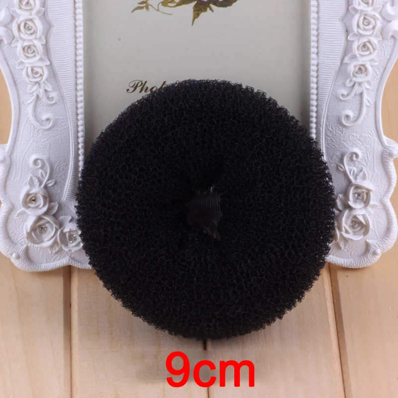 M L negro/marrón/Marfil moño para el cabello Donut Bagel para herramientas para el cabello horquilla accesorios para el cabello para mujeres trenzas de peinado