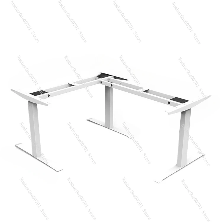 Three-Motor L-Type Movable Table Stand Game Tables Corner Custom Standing Solid Wood Electric Lifting Table Table Leg Corner