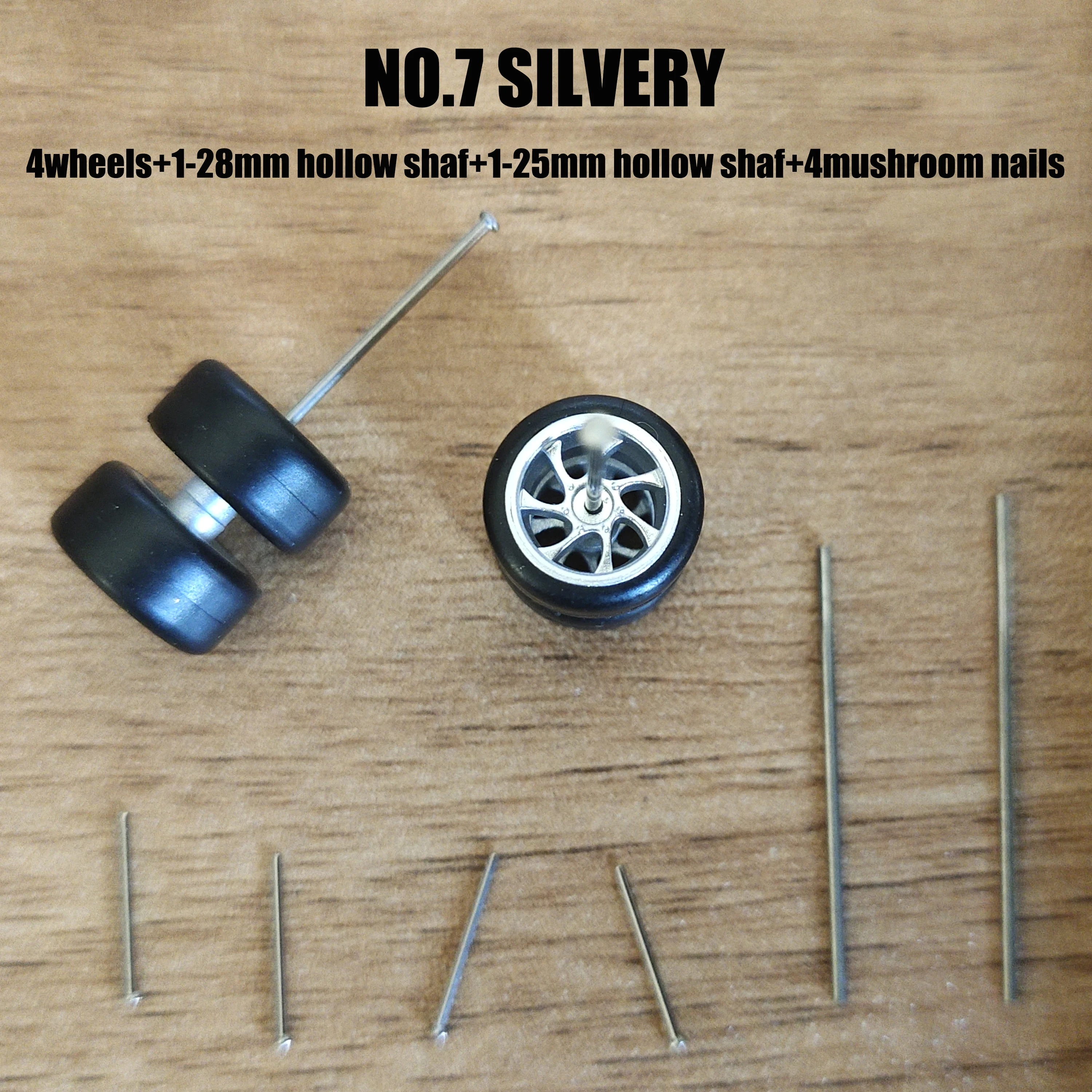 1: 64 Custom Alloy Car Hot Wheels Model Modification Accessory Tires Racing Vehicle Toys Cars Upgrade Original Front Rear Tires