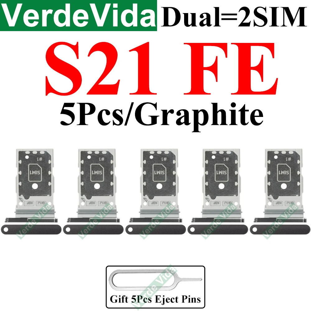 5Pcs Taca na kartę SIM do Samsung S20 S21 S23 FE Gniazdo adaptera gniazda do S711 G990 G781 Karta Micro Nano SIM z pinem