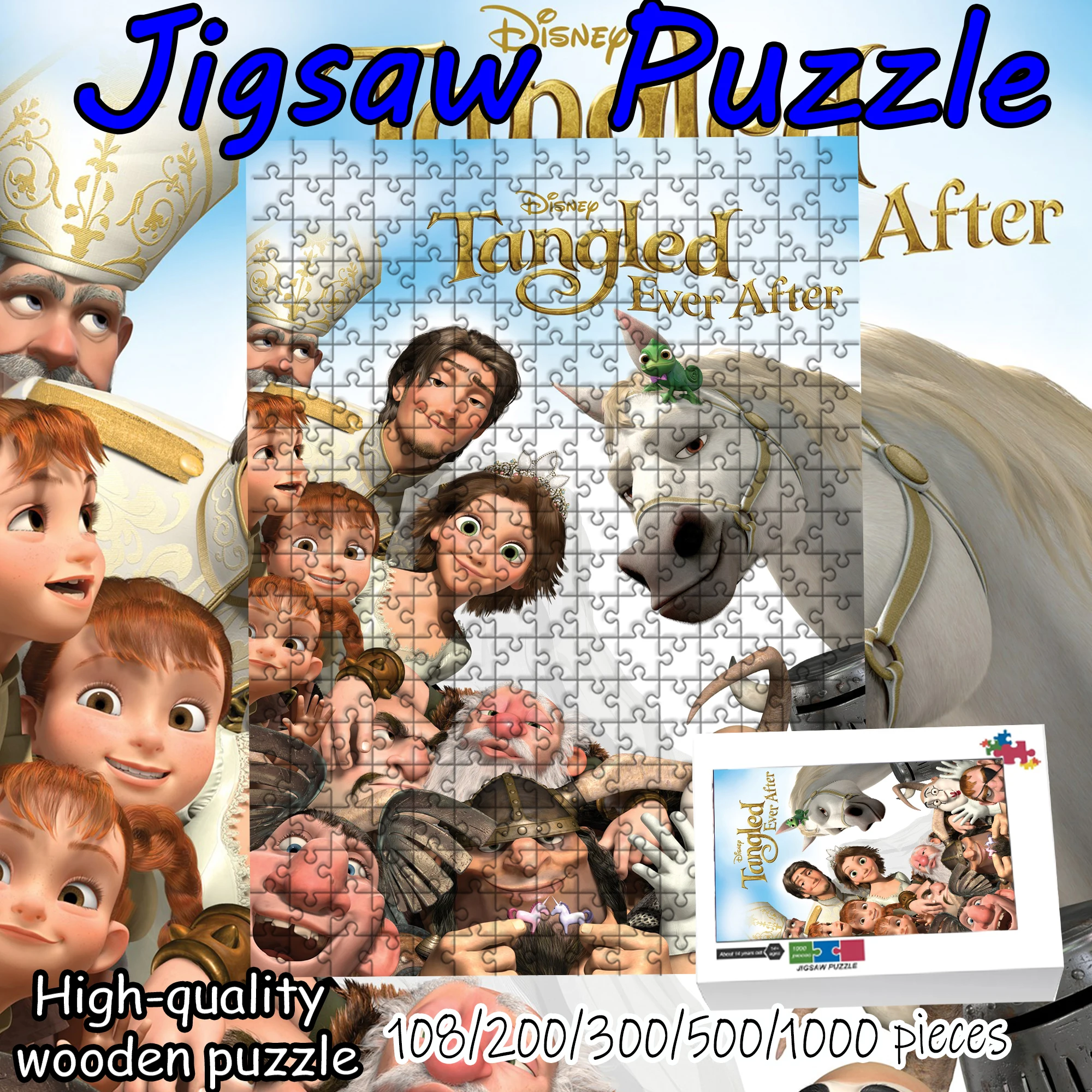 

Деревянный пазл «Рапунцель» 108/200/300/500/1000 деталей, высококачественный подарок, увлекательная игрушка