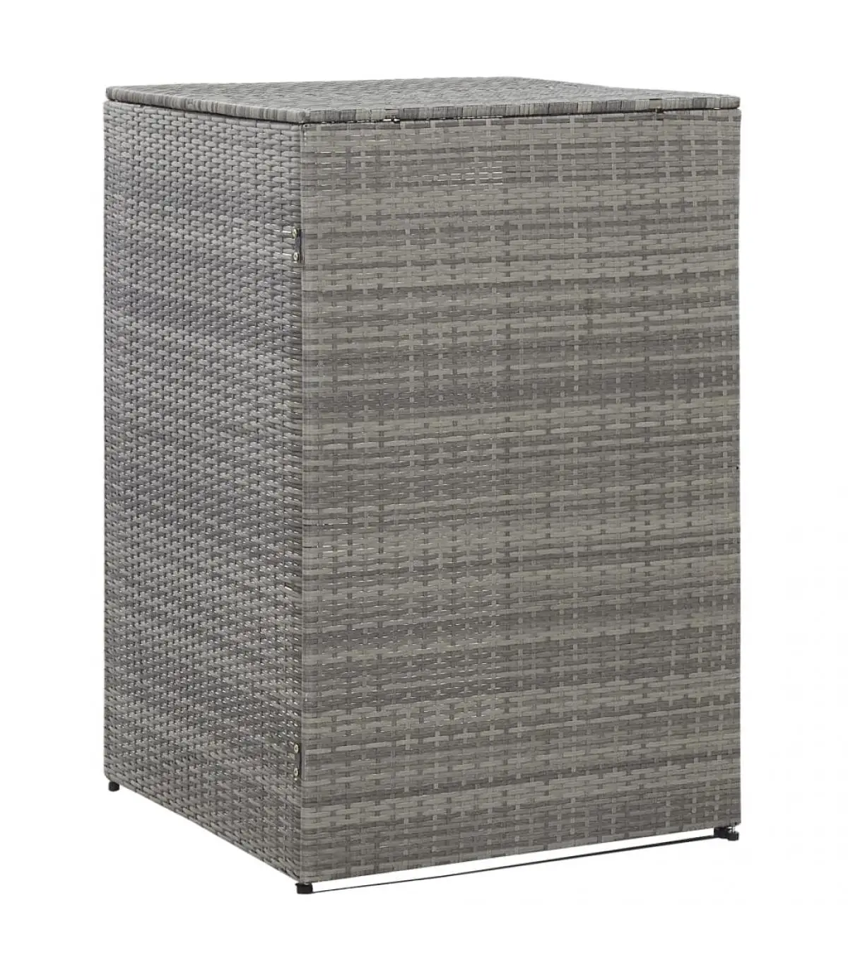 Waste container holders waste bin shed gray synthetic rattan 76x78x120cm