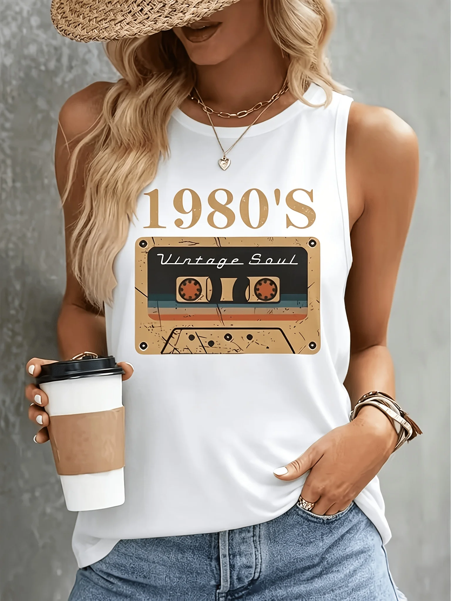 トレンディな多用途レディースタンクトップ 1980年代ヴィン - Women'S Fashion In The 90S のレビューと価格