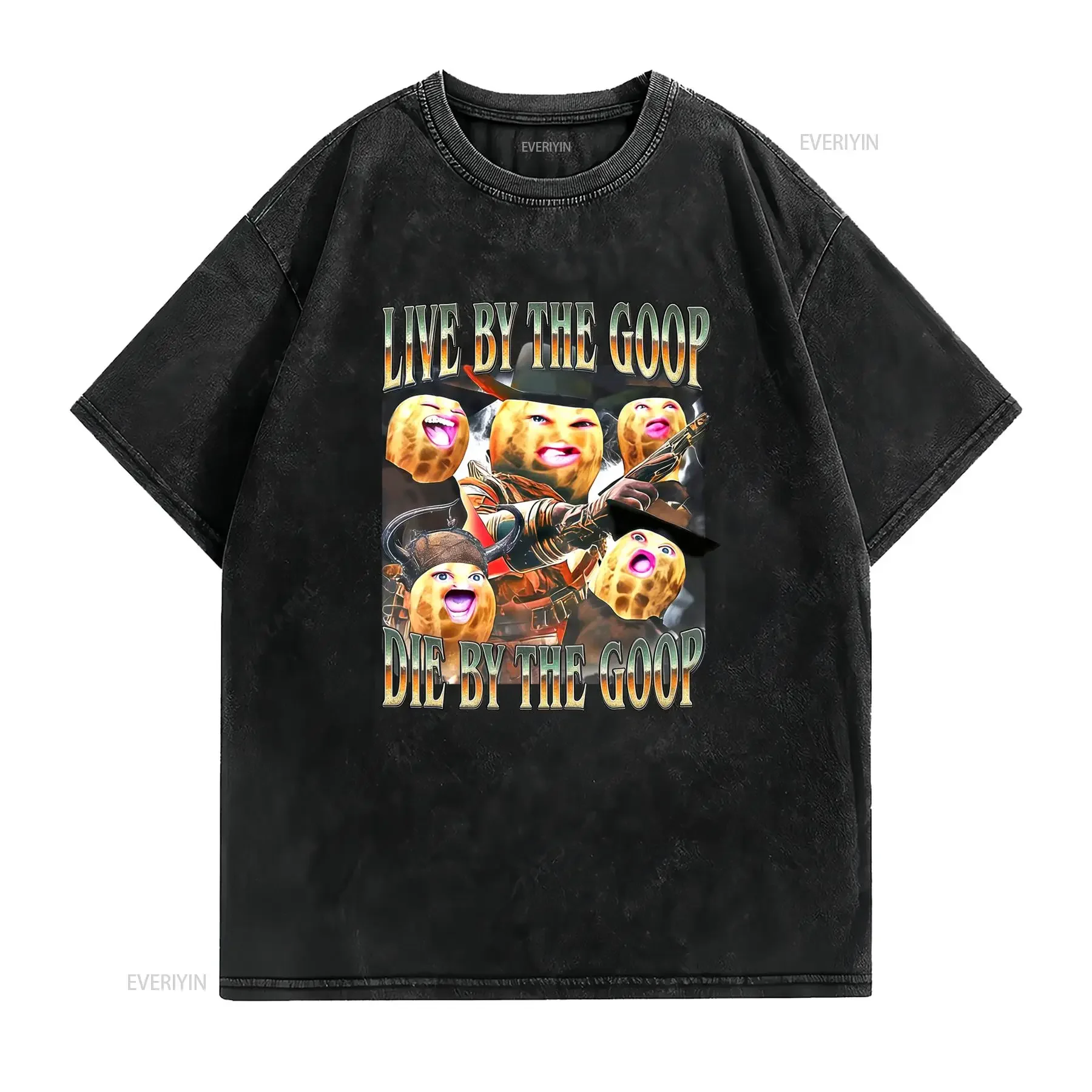 Limitierte The Burnt Peanut T Shirt Goop Arc für Ihn vintage Washed Unisex Top For Everyday Wear Soft homme designer clothes