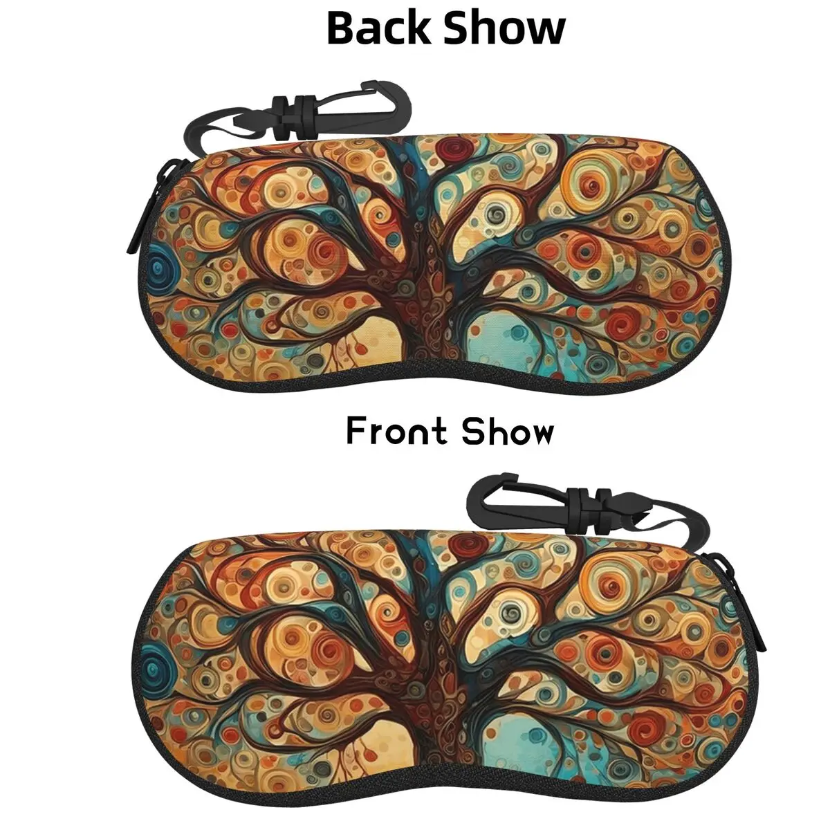 

Tree Of Life Shell Glasses Case Portable Sunglasses Box Women Men Soft Eyeglasses Bag Pouch