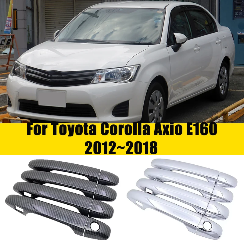 

For Toyota Corolla Axio E160 Accessories 2012~2018 2017 2016 Door Handle Car Door Anti-scratch Trim Carbon Fiber Car Accessories