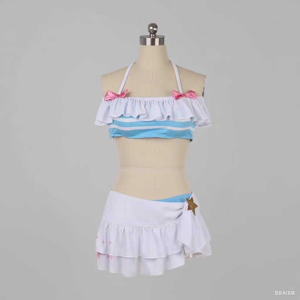

Fate/Extella Link Astolfo swimsuit/swimwear Cosplay FGO astolfo cosplay costume crop top skirt
