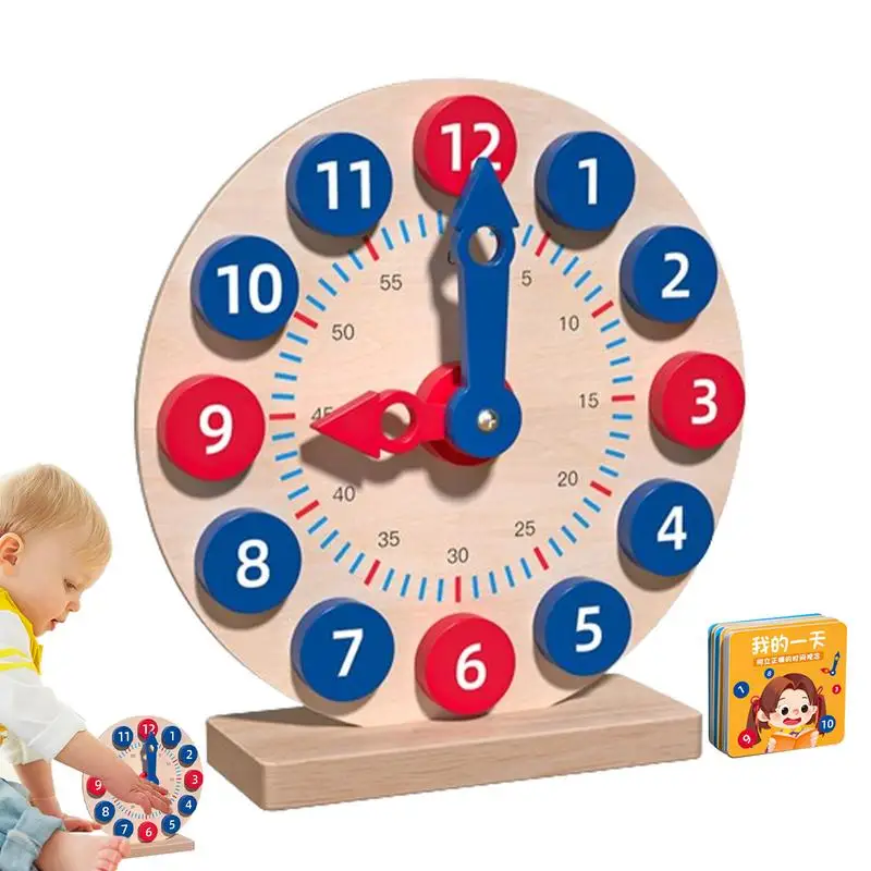 

Learn To Tell Time Clock Kids Montessorie Early Educational Toys Leaning Activity Analogue Clock Kids Toys For Learning Activity