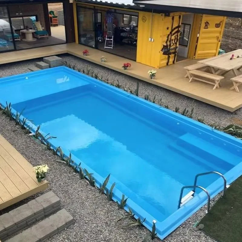 Customized Low Garden Large Fibre Glass Ready Swim Pool Spa Outdoor Equipment Complete Set Inground Fiberglass Swimming Pool