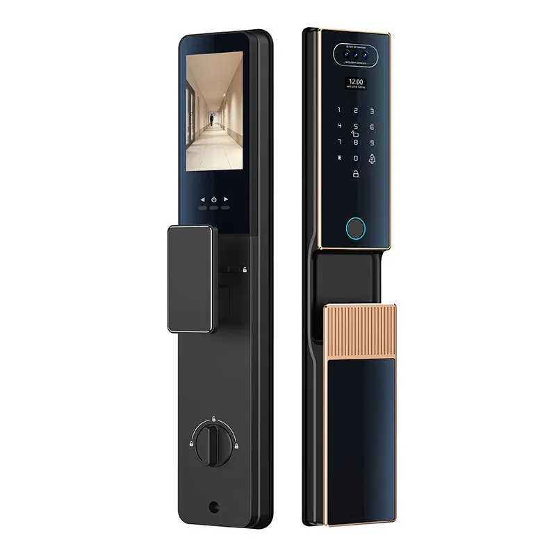 3D Face Recognition Fingerprint Door Lock Home Automation Digital Password Keypad IC Card Anti-theft Electronic Lock