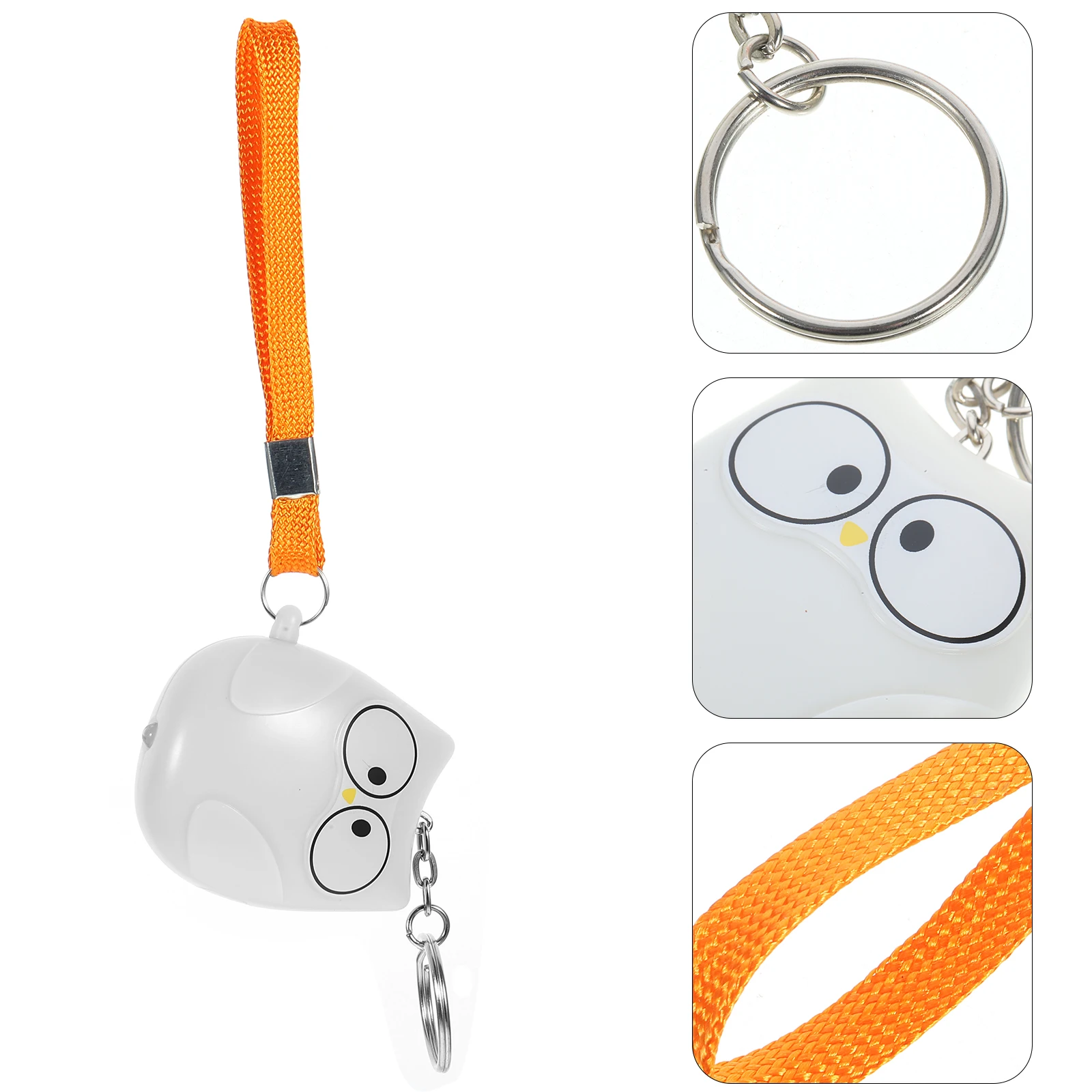 Safesound Personal Alarm Keychain Security Ornament Compact Lightweight Emergency Safety Alarm for Women Owl Design Decorative