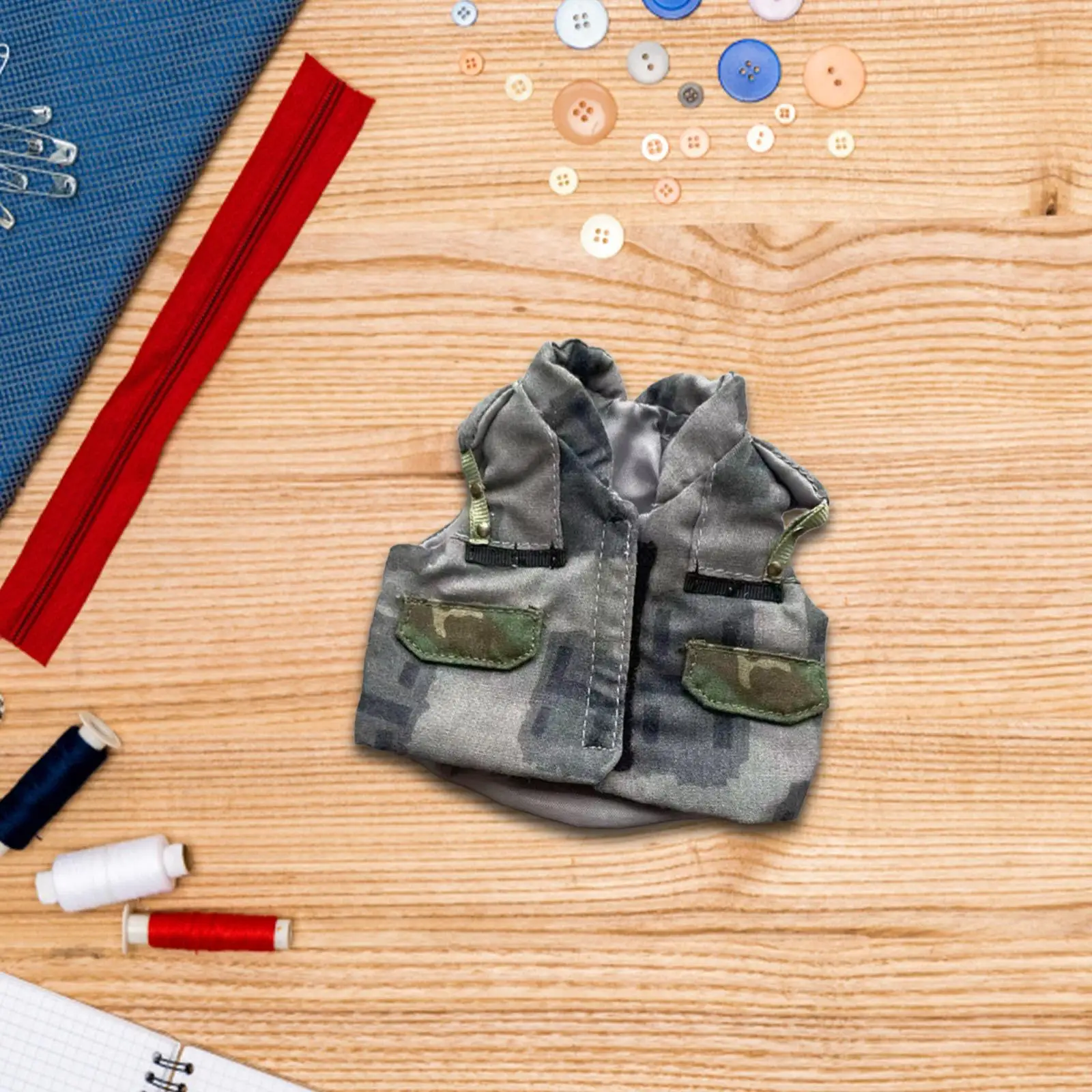 Doll Clothes Vest Premium Cloth 1/6 Scale Figure Accessories for 12 Inch Miniature Soldier Toys and Dolls