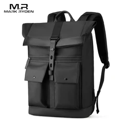 MARK RYDEN Black 15.6inch laptop Backpack Multifunctional Waterproof Backpack Daily Travel Bag Casual School Rucksack