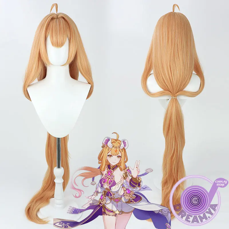 Susannah Manatt Cosplay Wig Honkai Impact Valkyrie Quicksand Heat Resistant Synthetic Hair Halloween Party Role Play Carnival