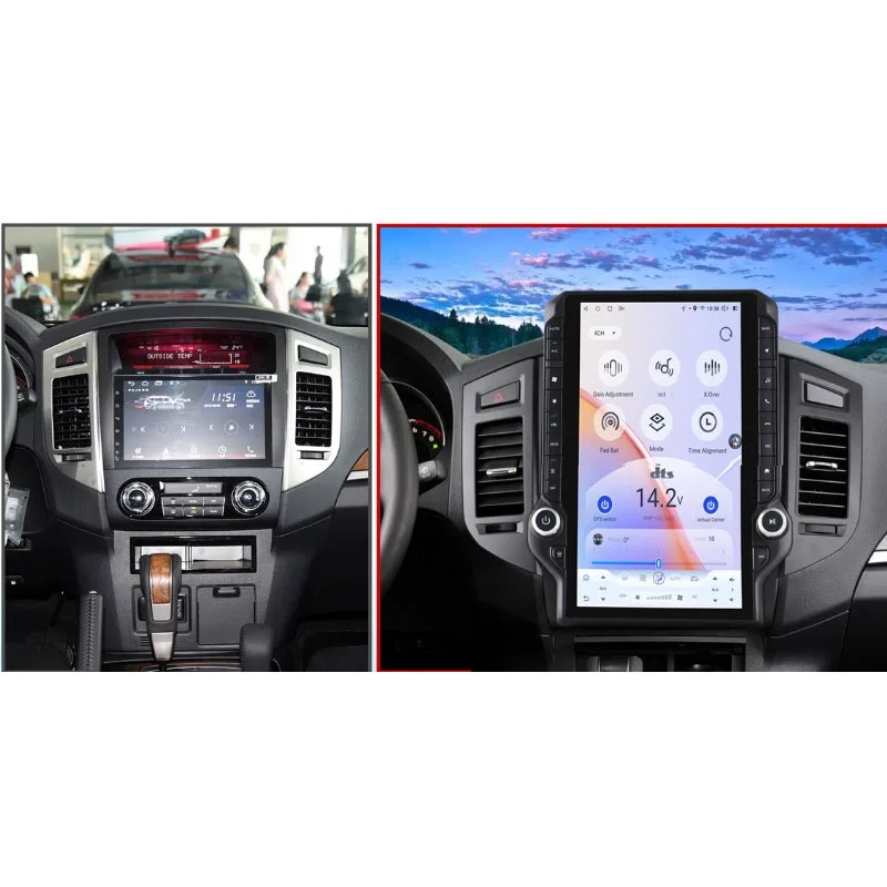 14.5'' Android For Mitsubishi Pajero V73/93/97 2007-2020 Car Radio Multimedia GPS Wireless CarPlay Head Unit Touch Screen Stereo