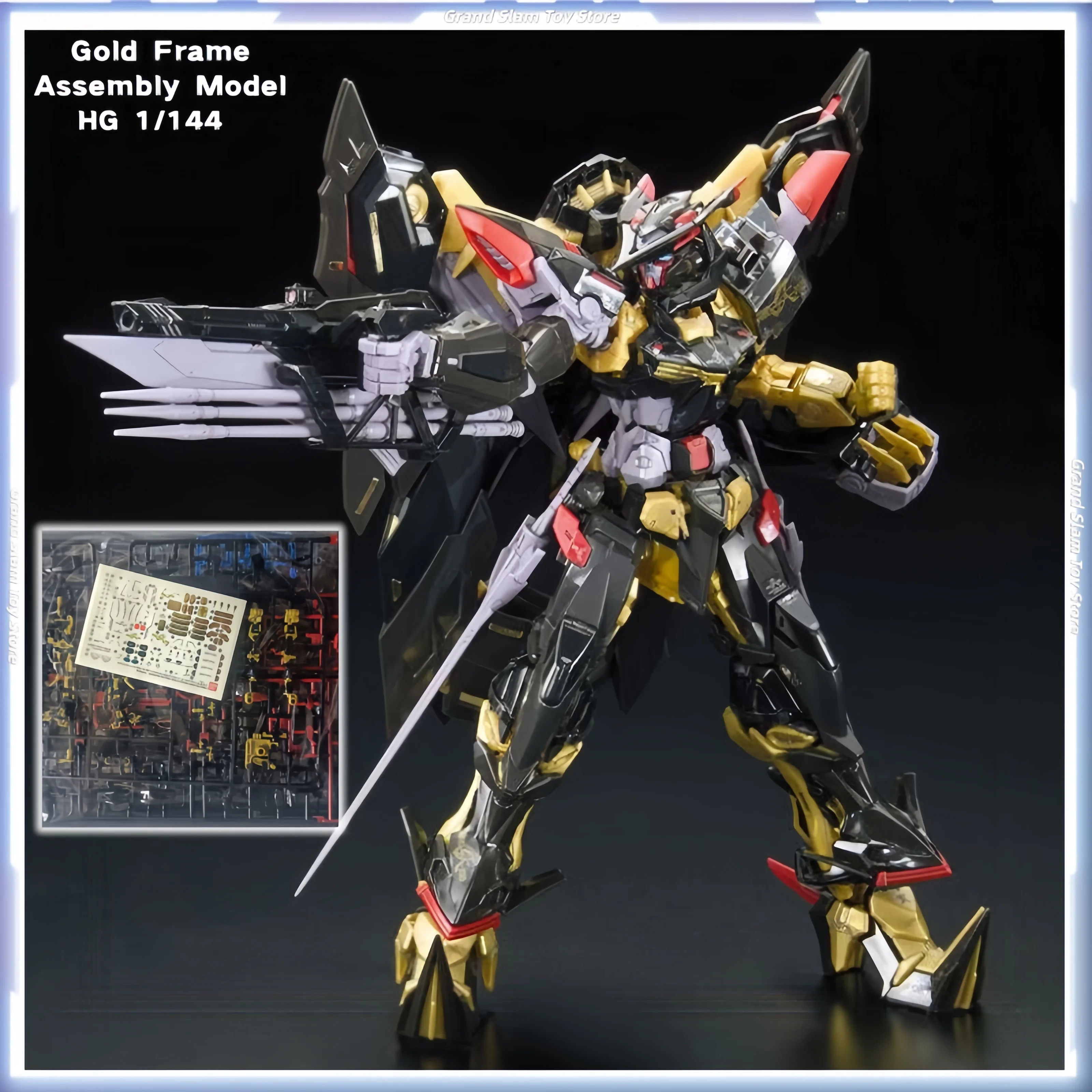 

Hg 1/144 Astray Gold Frame Сборка Модель Комплект Фигурки С Flighy Pack Оружие Набор Настольный Орнамент Коллекция Подарочные Игрушки