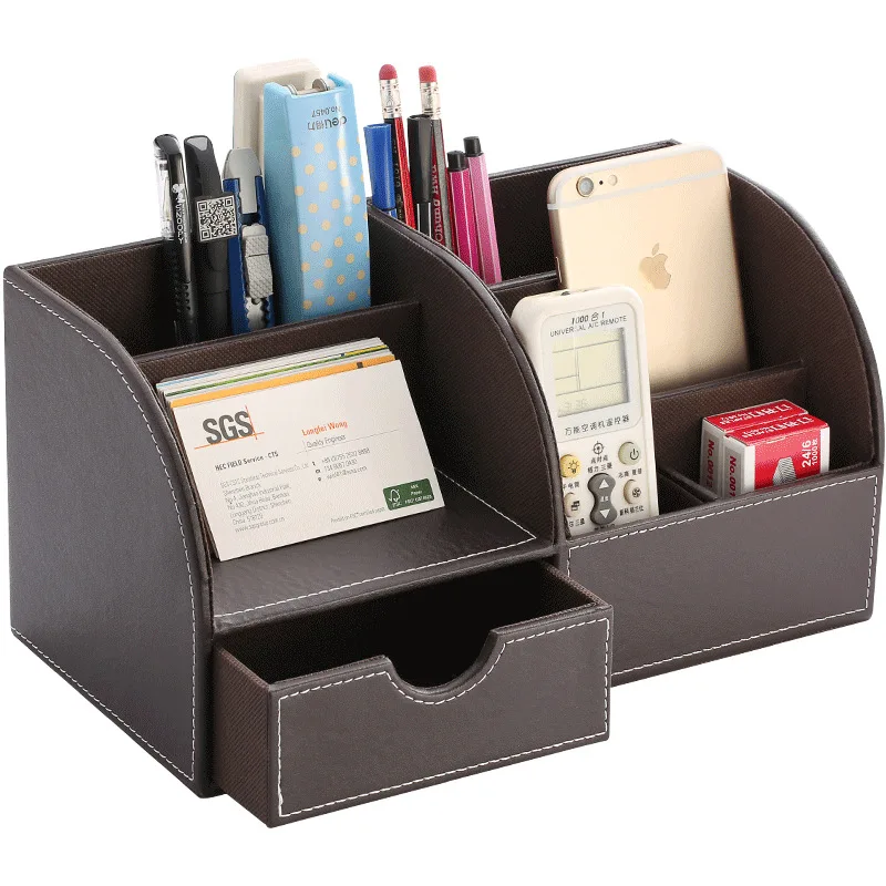 1Pc Desktop Pen Holder Stationery Holder Pencil Cosmetics Organizer for Desk Office School Storage Case Accessories