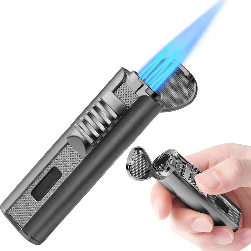 

Ailexpress Recommendation - Torch Lighter， Butane Lighters，Refillable Torch Lighter，Windproof Butane Refillable Gas Long Lighter