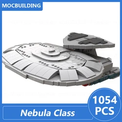 USS Enterprise NCC-1701-D Dreadnought & Nebula Class Display Model Moc Building Blocks Space Diy Assemble Bricks Xmas Toys Gifts