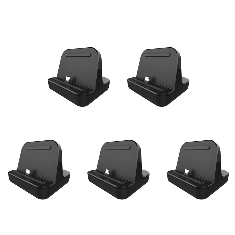 

【Sleek Design】5X Type-C Charger Dock USB C 3.1 Cradle Charging Station For Android Phone 5V 2A For Type-C Smartphones