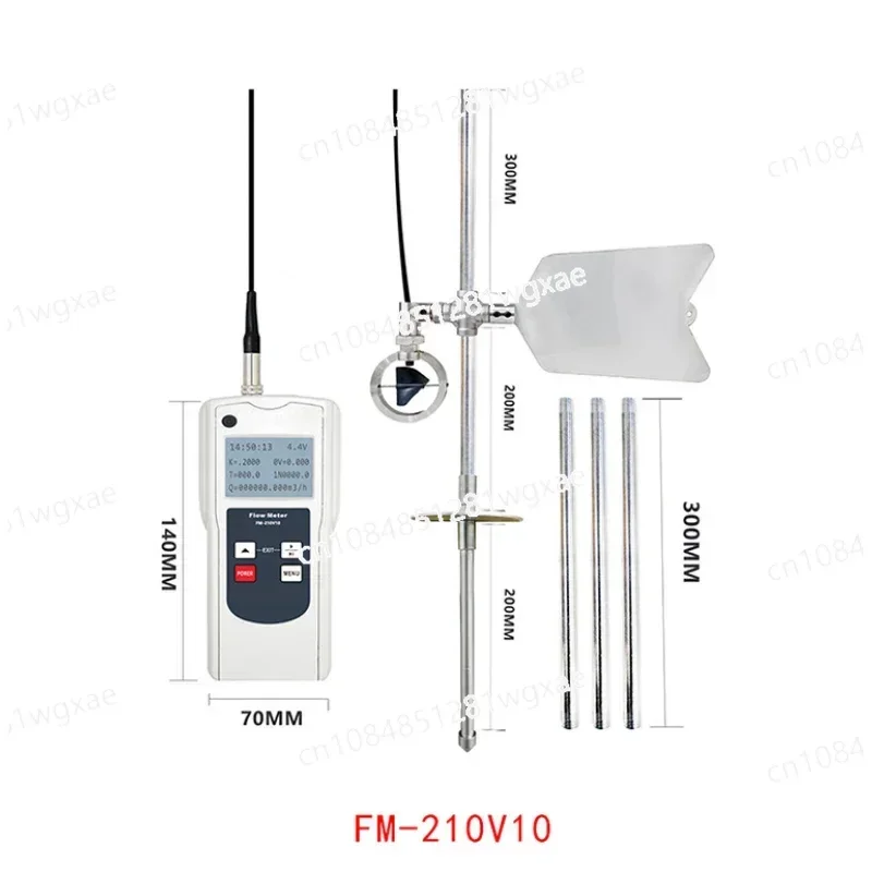 Digital Flow Meter FM-210V10 Portable Flow Meter Nullah River Reservoir Sewage Farmland Irrigation Flow Meter