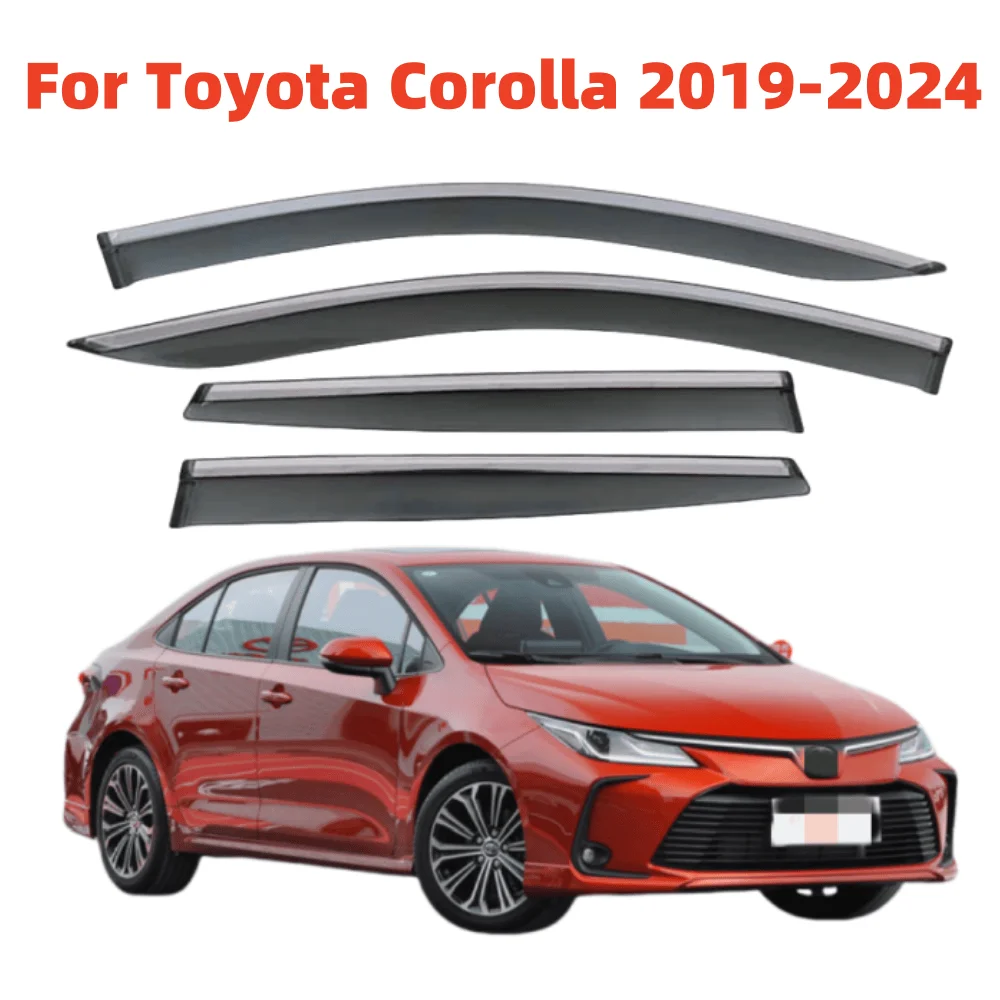 

For Toyota Corolla 2019 2020 2021 2022 2023 2024 Sedan Car Accessories Door Window Visor Deflector Awnings Shelters Rain Guard