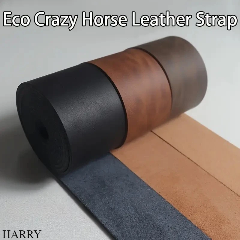 

Belt Artificial Crazy Horse Leather Strap PU Material, Handmade DIY Production Material Keychain Belt Decoration