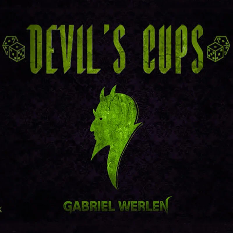 Devil's Cups by Gabriel Werlen Magic Tricks Close up Stage Gimmicks Illusions Mentalism Find The Hidden Dice Props