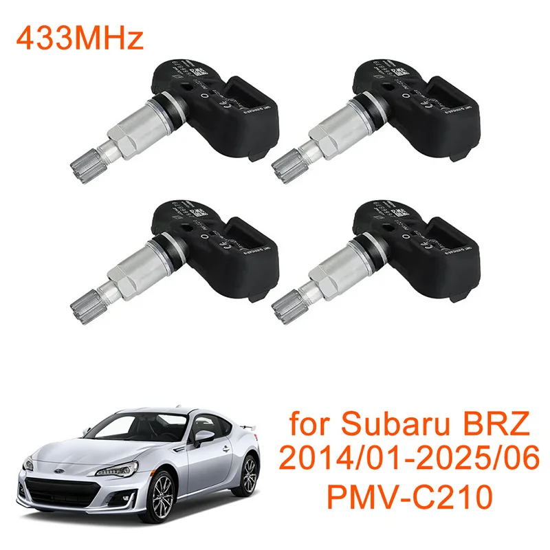PMV-C210 1/4Pcs 433MHz TPMS Tire Pressure Monitoring Sensor for Scion TC ​for Subaru BRZ for Aston Martin Cygnet
