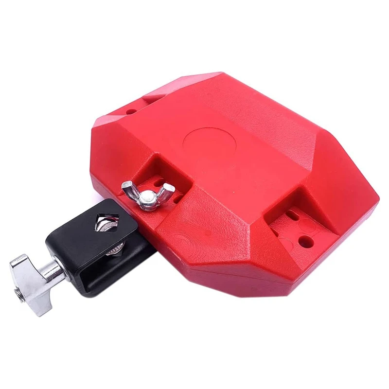 

A57T Jam Drum Block Latin Percussion Musical Instrument Plastic with 3 Sided Mount Medium Pitch (Red)