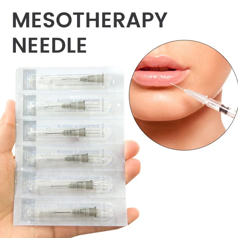 Hot Sales 30G 4/13/25mm 32G 4/13mm Sharp Tip Needle Disposable Painless Small Teeth Irrigator Superfine Sterile Skin Care Needle